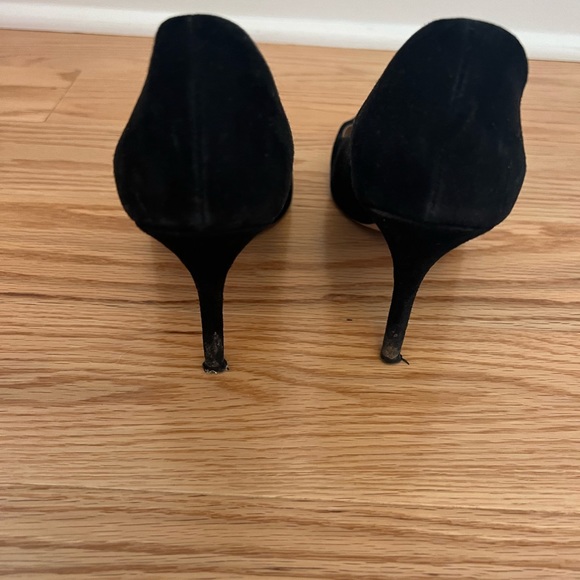 J.crew suede heels, black, size 7 - Picture 3 of 6